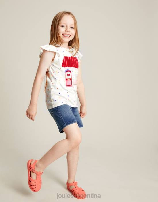 Joules camiseta flutter astra 2-8 años chicas lugar de helado vestir 64BB306