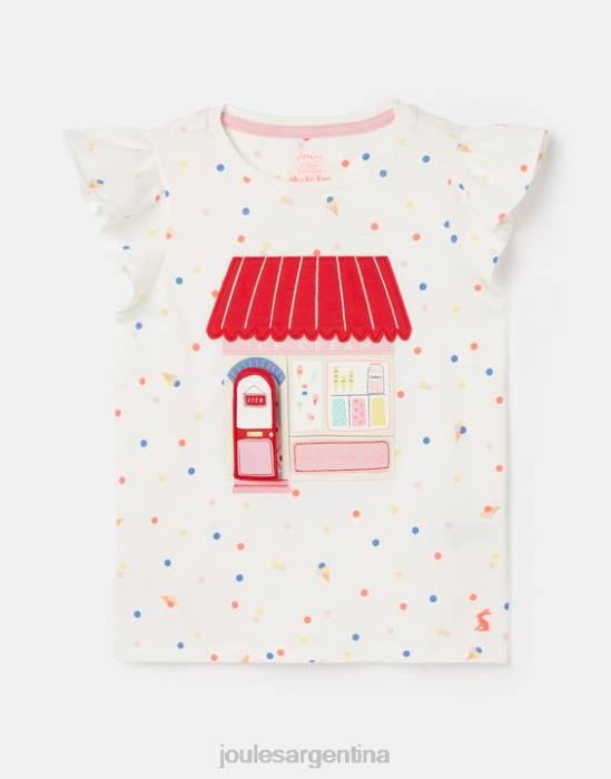 Joules camiseta flutter astra 2-8 años chicas lugar de helado vestir 64BB306