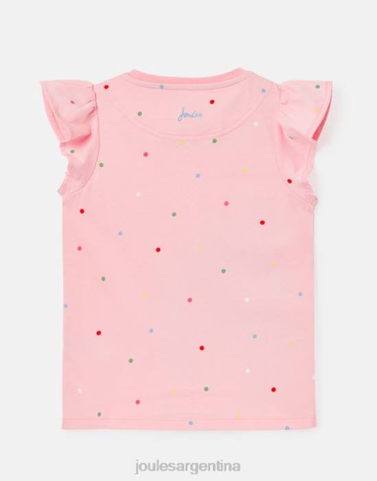 Joules camiseta flutter astra manga corta 2-8 años chicas unicornio rosa vestir 64BB290