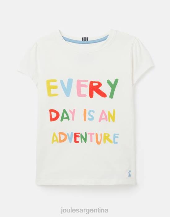 Joules camiseta serigrafiada manga corta pixie 2-12 años chicas día de aventura vestir 64BB269