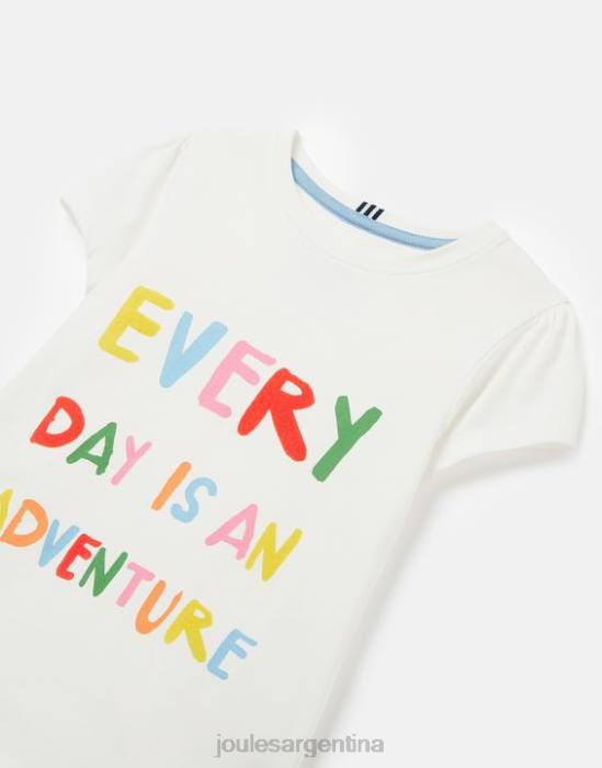 Joules camiseta serigrafiada manga corta pixie 2-12 años chicas día de aventura vestir 64BB269