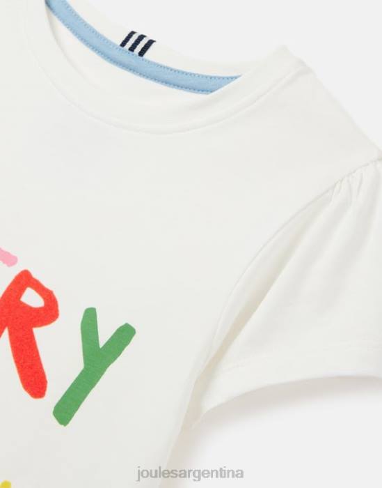 Joules camiseta serigrafiada manga corta pixie 2-12 años chicas día de aventura vestir 64BB269