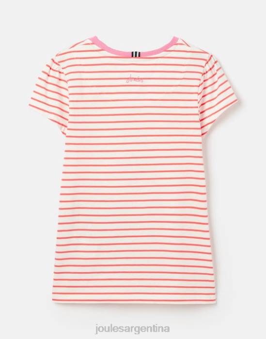 Joules camiseta serigrafiada pixie 2-12 años chicas perro raya vestir 64BB259