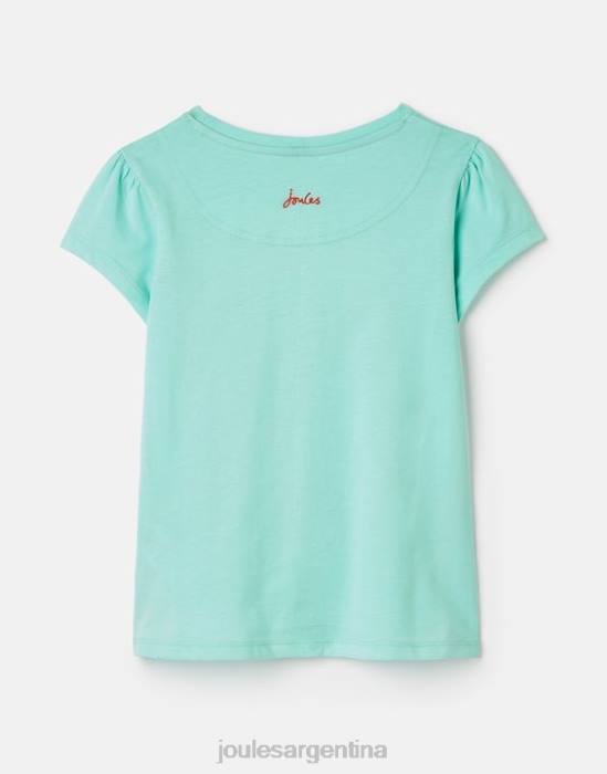 Joules camiseta serigrafiada pixie 2-12 años chicas vacaciones azules vestir 64BB261
