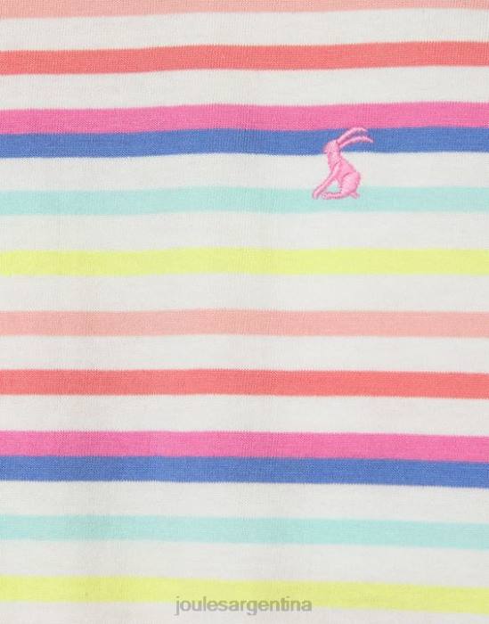 Joules camiseta volante manga corta frillside 2-12 años chicas raya múltiple vestir 64BB258