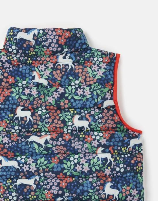 Joules chaleco reversible flip it 2-8 años chicas poni vestir 64BB307