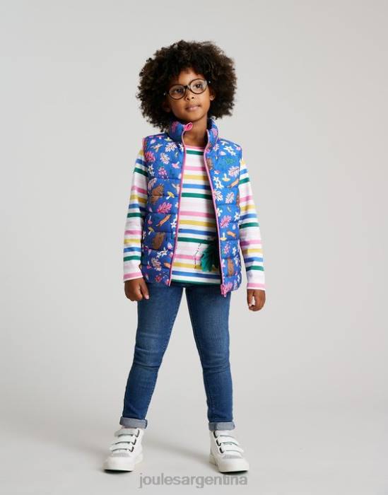 Joules gruffalo flip it chaleco reversible 1-6 años chicas azul vestir 64BB260