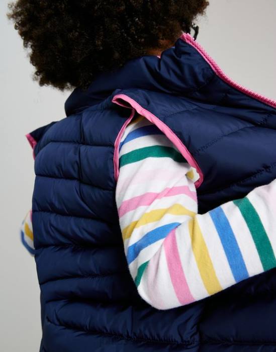 Joules gruffalo flip it chaleco reversible 1-6 años chicas azul vestir 64BB260