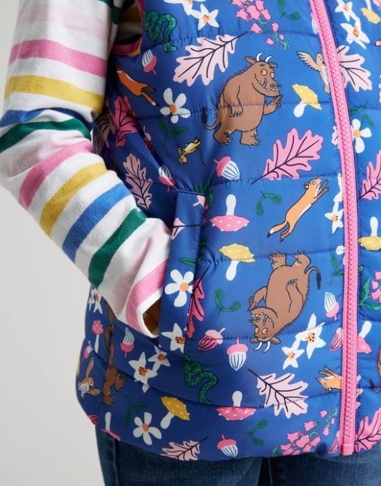 Joules gruffalo flip it chaleco reversible 1-6 años chicas azul vestir 64BB260