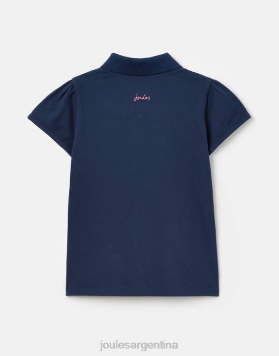 Joules polo moxie 2-12 años chicas unicornio azul marino vestir 64BB315