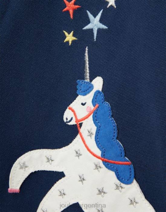 Joules polo moxie 2-12 años chicas unicornio azul marino vestir 64BB315