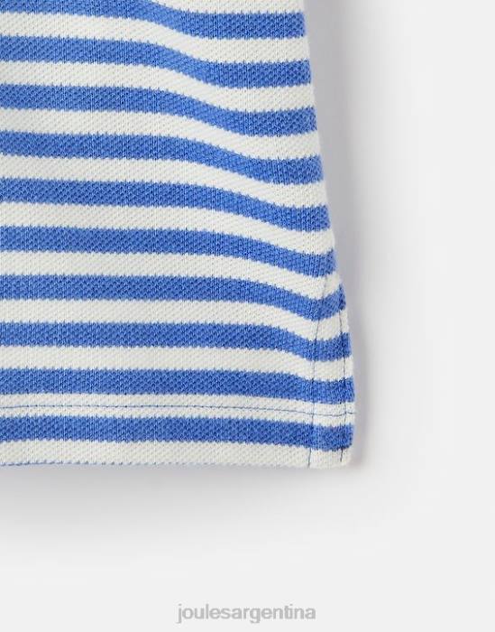 Joules polo rayas morgan 2-12 años chicas raya múltiple azul vestir 64BB255