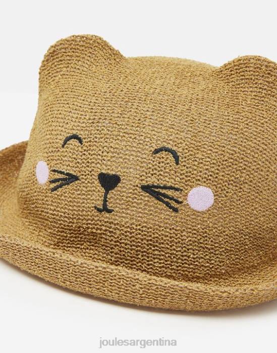 Joules sombrero de personaje ashton chicas animal de paja vestir 64BB326