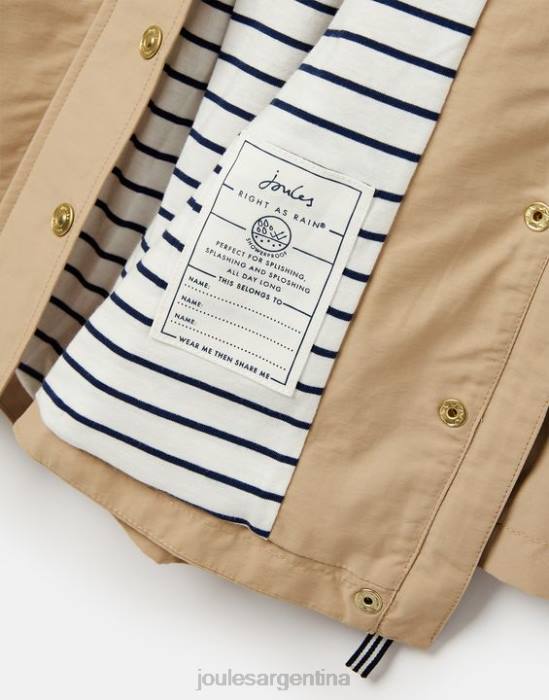Joules abrigo impermeable pradera 2-12 años chicas piedra vestir 64BB304