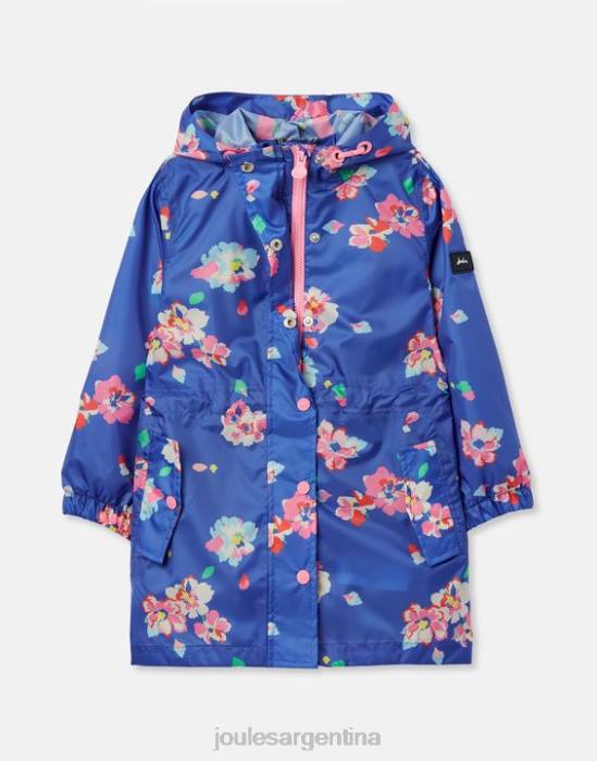 Joules chaqueta plegable golightly 2-12 años chicas flores azules vestir 64BB305