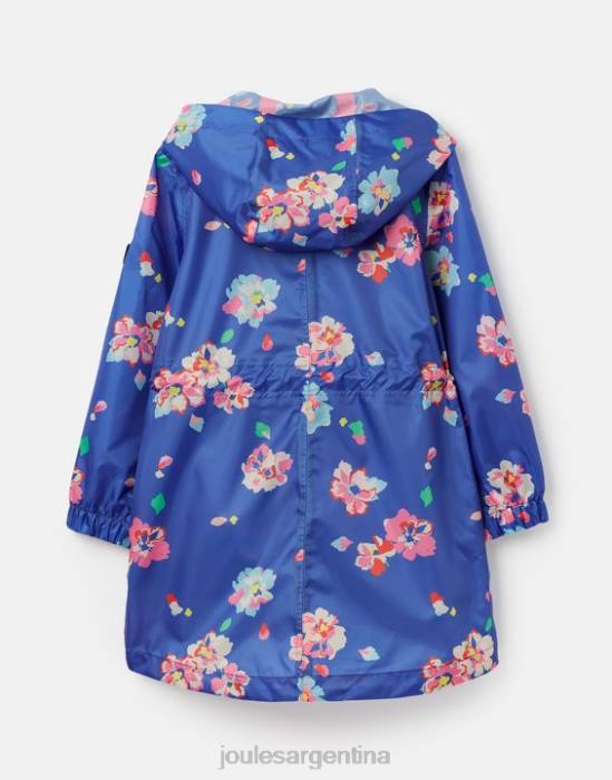 Joules chaqueta plegable golightly 2-12 años chicas flores azules vestir 64BB305