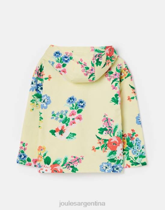 Joules sudadera con capucha ligera abbie 2-12 años chicas amarillo pastel vestir 64BB282