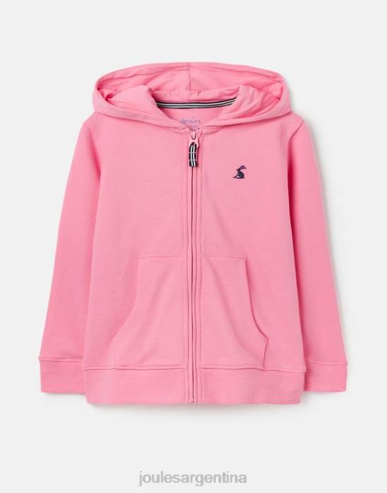 Joules sudadera con capucha y cremallera mayday 2-12 años chicas aurora rosa vestir 64BB263