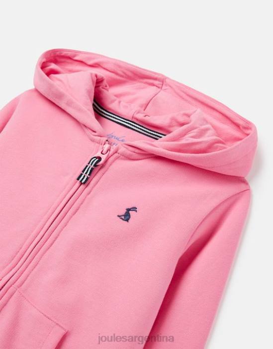 Joules sudadera con capucha y cremallera mayday 2-12 años chicas aurora rosa vestir 64BB263