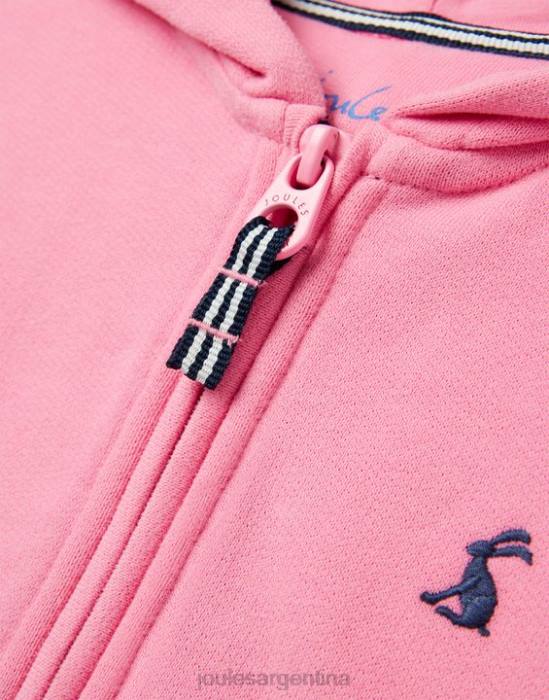Joules sudadera con capucha y cremallera mayday 2-12 años chicas aurora rosa vestir 64BB263