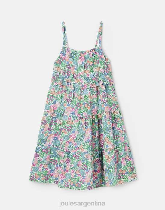 Joules theadora vestido imperio fruncido a capas 5-12 años chicas multi florecitas vestir 64BB293
