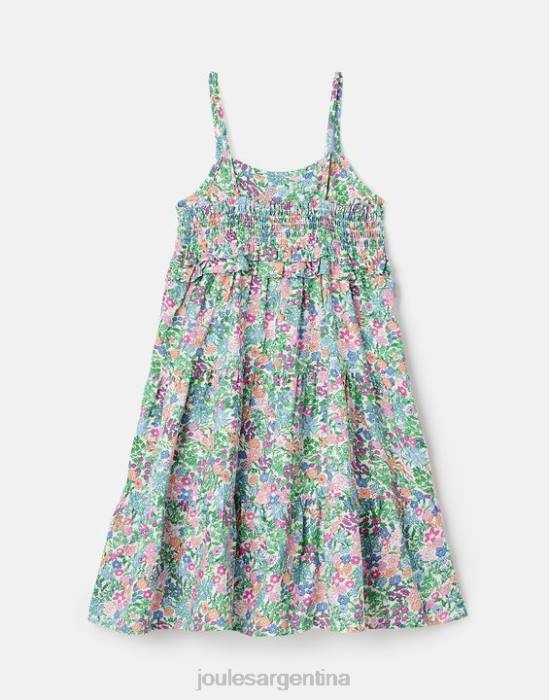 Joules theadora vestido imperio fruncido a capas 5-12 años chicas multi florecitas vestir 64BB293