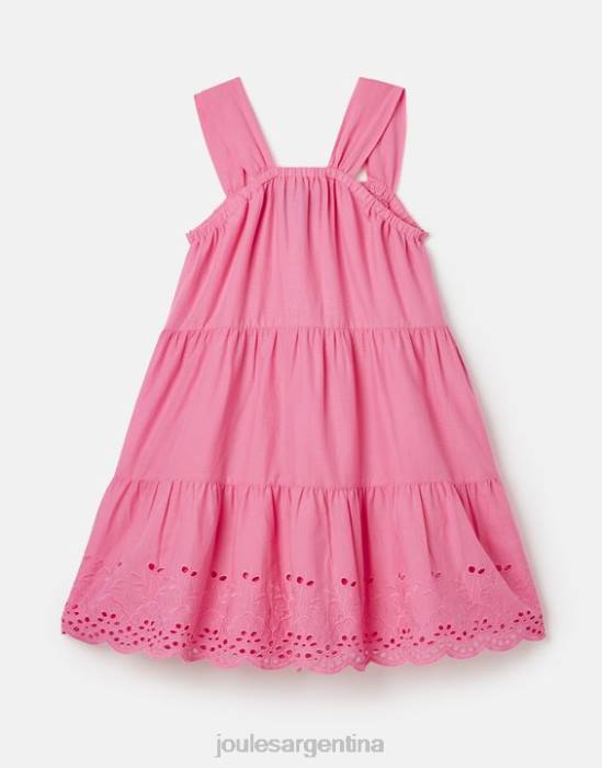 Joules vestido midi escalonado kiki 2-12 años chicas aurora rosa vestir 64BB294