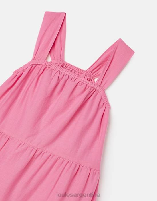 Joules vestido midi escalonado kiki 2-12 años chicas aurora rosa vestir 64BB294