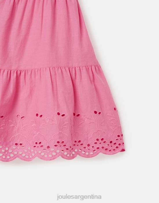 Joules vestido midi escalonado kiki 2-12 años chicas aurora rosa vestir 64BB294
