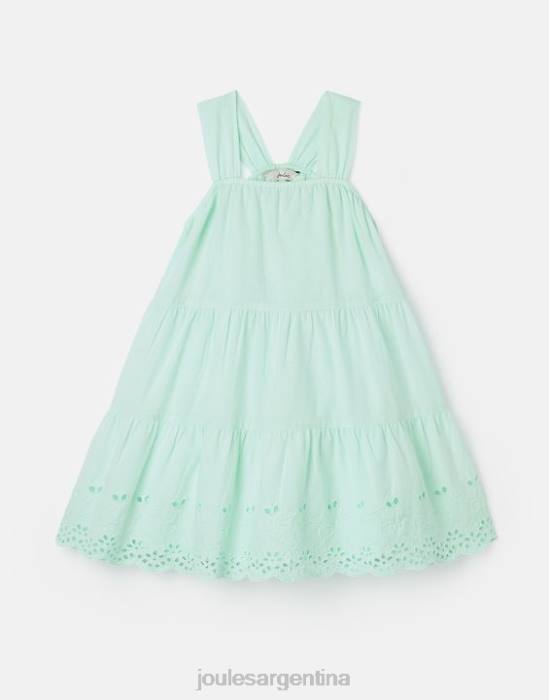 Joules vestido midi escalonado kiki 2-12 años chicas azul pálido vestir 64BB278
