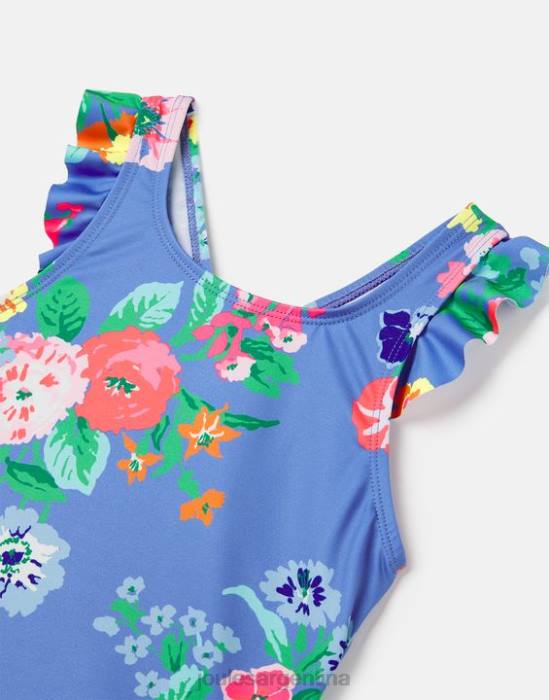 Joules laurielle tankini 2-12 años chicas flores azules vestir 64BB319