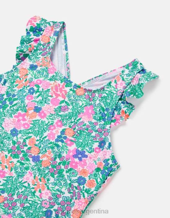 Joules laurielle tankini 2-12 años chicas multi florecitas vestir 64BB312
