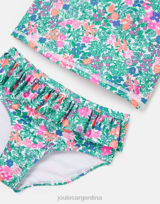 Joules laurielle tankini 2-12 años chicas multi florecitas vestir 64BB312