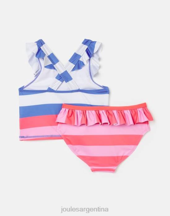 Joules laurielle tankini 2-12 años chicas raya múltiple vestir 64BB296