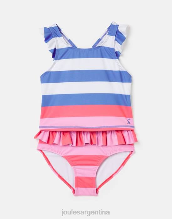 Joules laurielle tankini 2-12 años chicas raya múltiple vestir 64BB296
