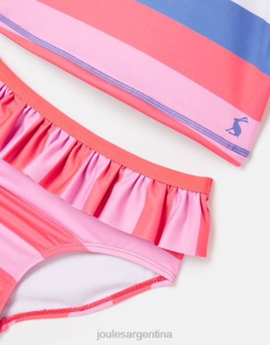 Joules laurielle tankini 2-12 años chicas raya múltiple vestir 64BB296