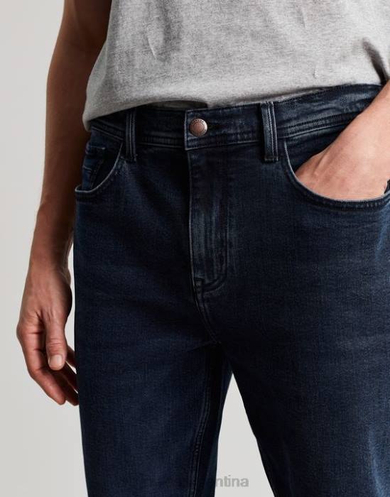 Joules Vaqueros de mezclilla con cinco bolsillos y corte slim The Oakham hombres mezclilla con lavado de tinta vestir 64BB205