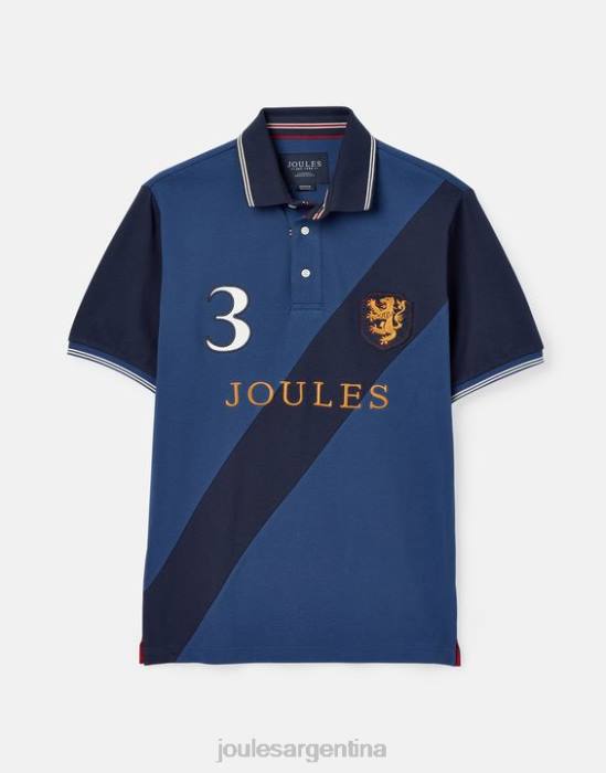 Joules playera tipo polo con adornos hombres azul profundo vestir 64BB216