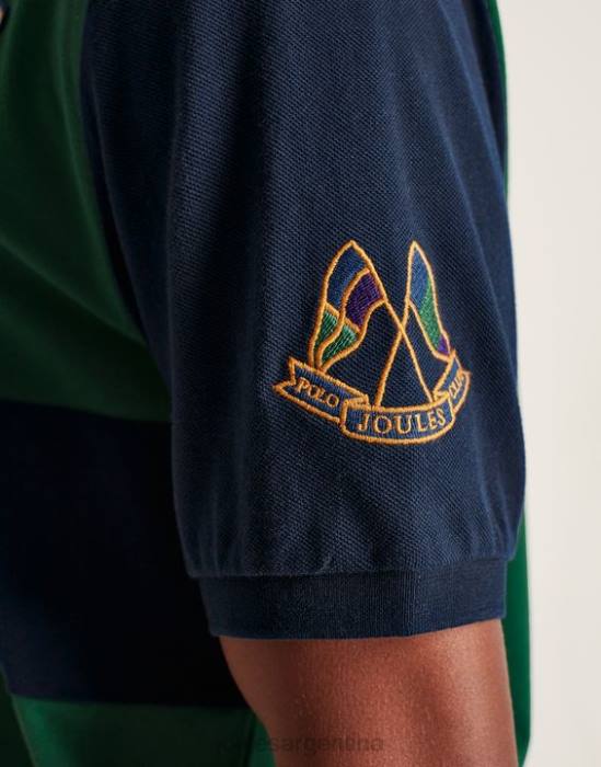 Joules playera tipo polo con adornos hombres verde vestir 64BB221