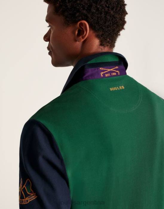 Joules playera tipo polo con adornos hombres verde vestir 64BB221