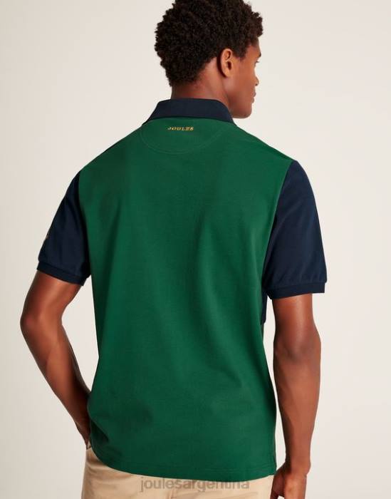 Joules playera tipo polo con adornos hombres verde vestir 64BB221