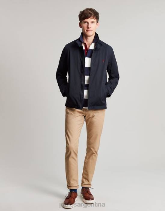 Joules polo de avellana hombres raya blanca azul vestir 64BB165