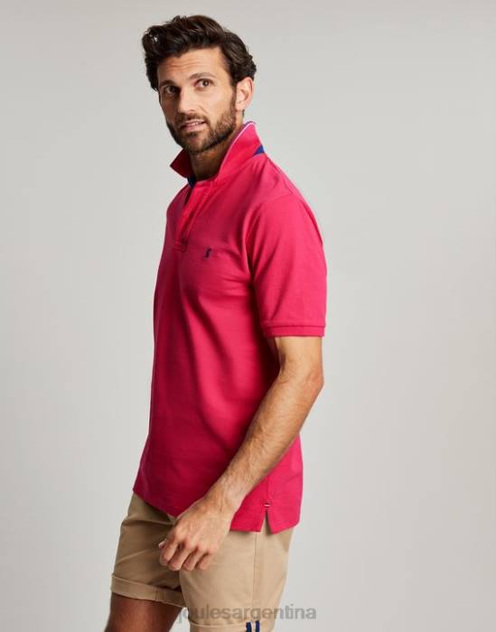 Joules polo de madera hombres frambuesa profunda vestir 64BB196