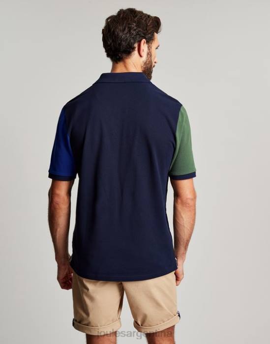 Joules polo de madera hombres raya blanca azul marino vestir 64BB186