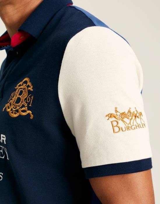 Joules polo de manga corta burghley hombres marina francesa vestir 64BB222