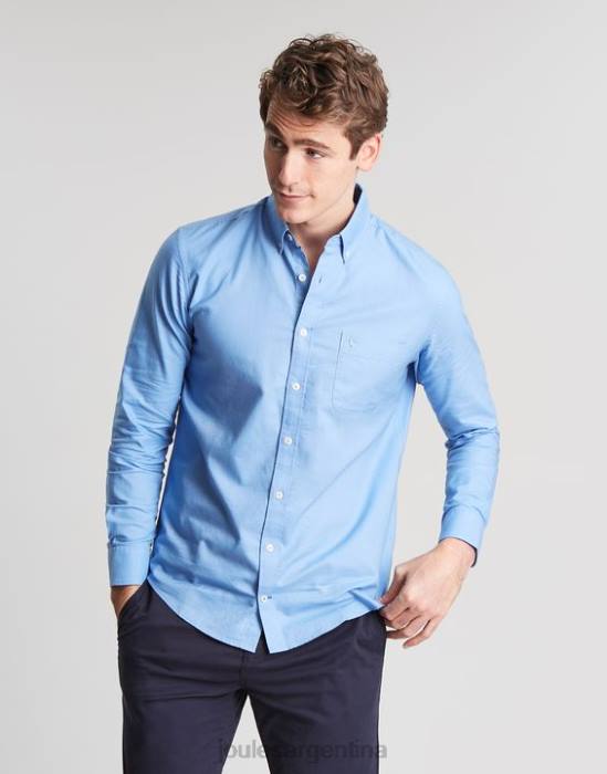 Joules camisa Oxford de corte clásico hombres azul vestir 64BB197