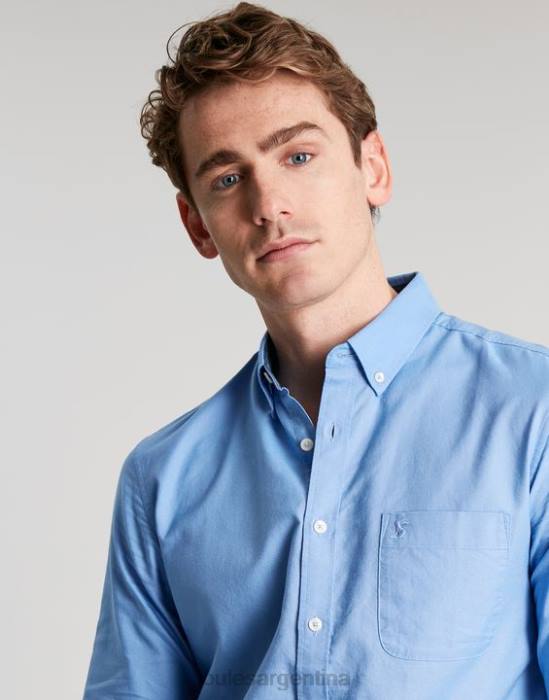 Joules camisa Oxford de corte clásico hombres azul vestir 64BB197