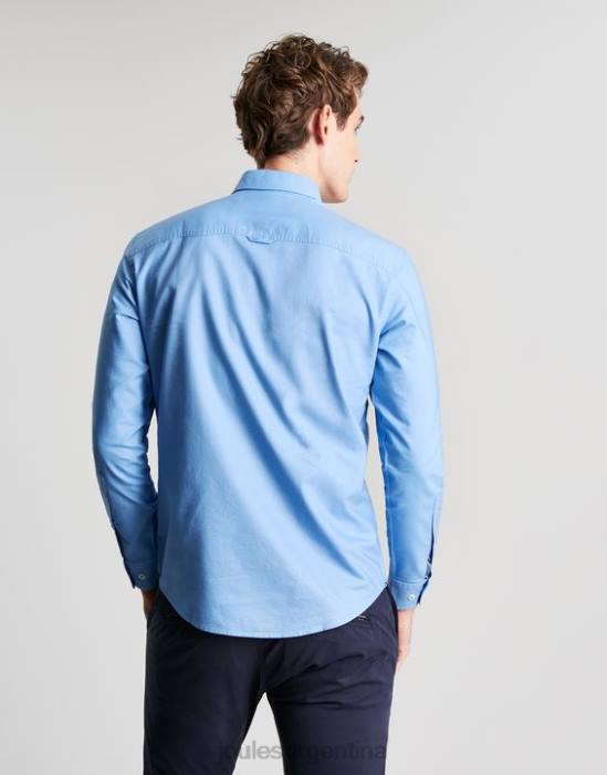 Joules camisa Oxford de corte clásico hombres azul vestir 64BB197