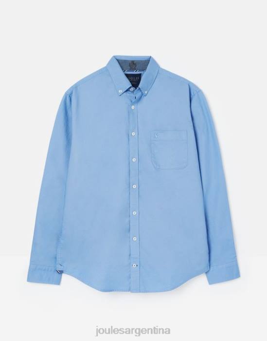 Joules camisa Oxford de corte clásico hombres azul vestir 64BB197