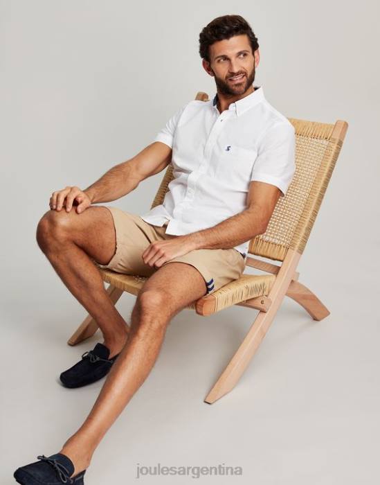 Joules camisa Oxford de corte clásico hombres blanco vestir 64BB233
